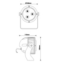 Logan - Proyector de Enfoque LED IP65, 9W, 810lm, 3000K