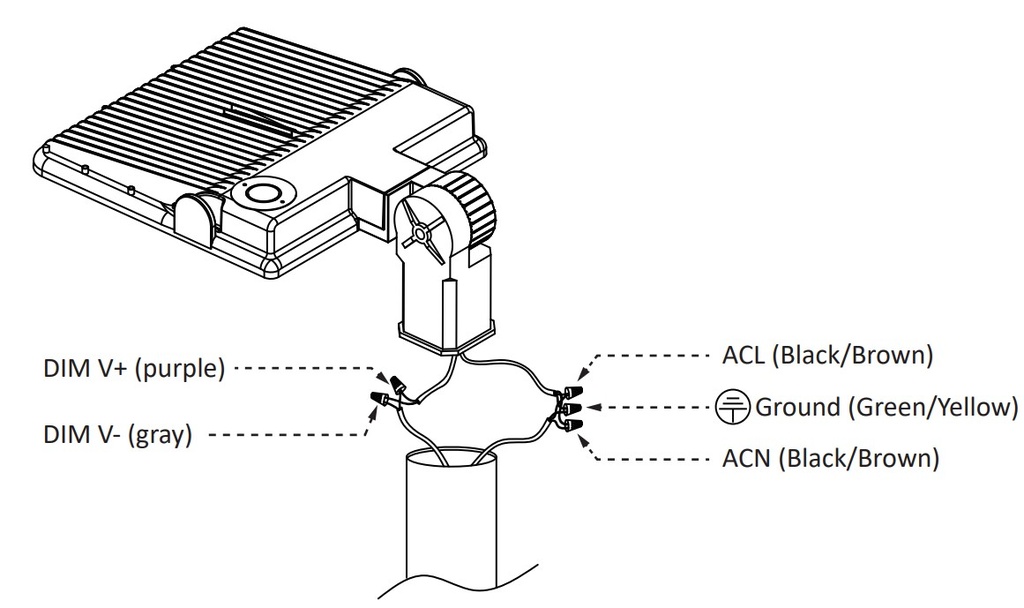 Okey 240W - Proyector de área LED, IP66, IK08, 150 lm-W, DALI