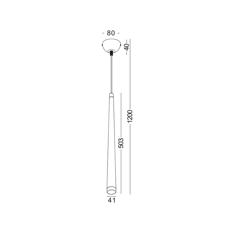 Cona - Luminaria LED Suspendida 5W, 430lm, LED CREE Ra>90