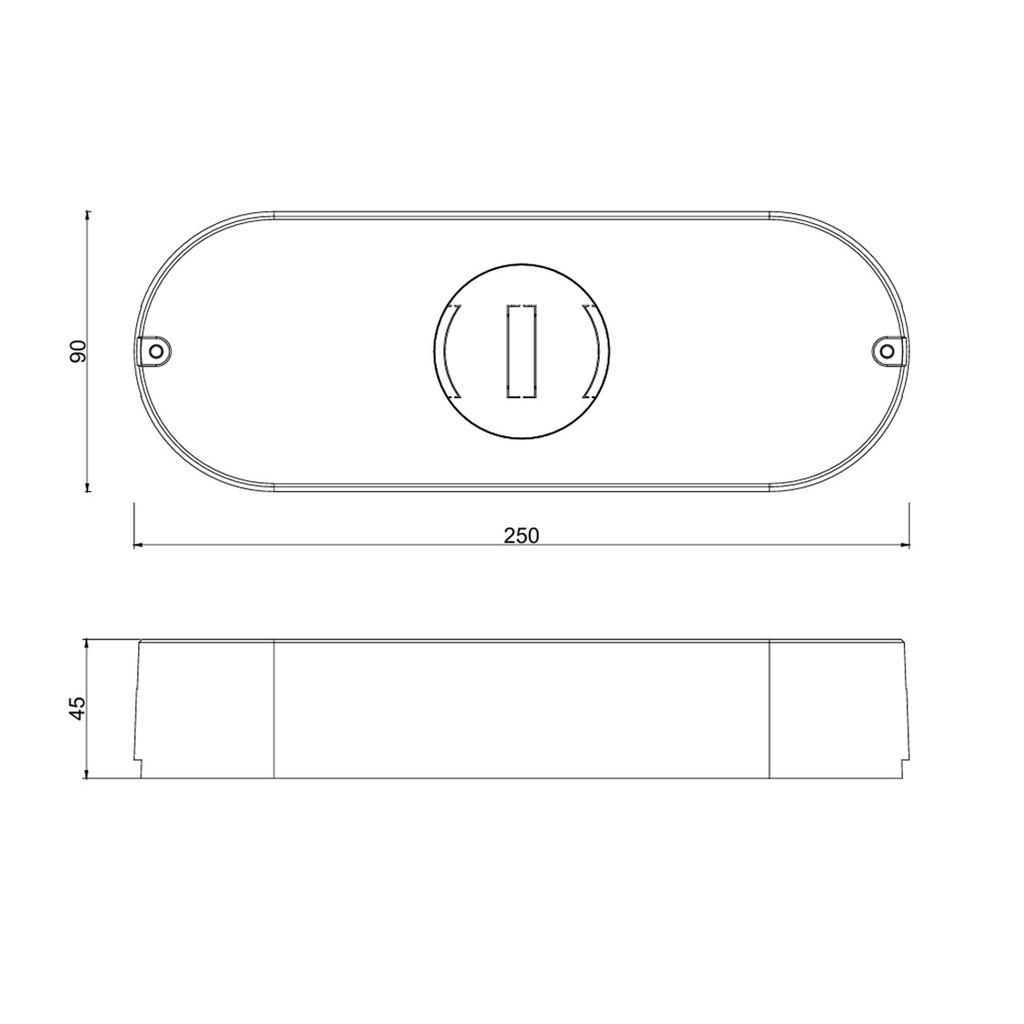 Caja Housing para fuente de poder - Sistema FlexTrack