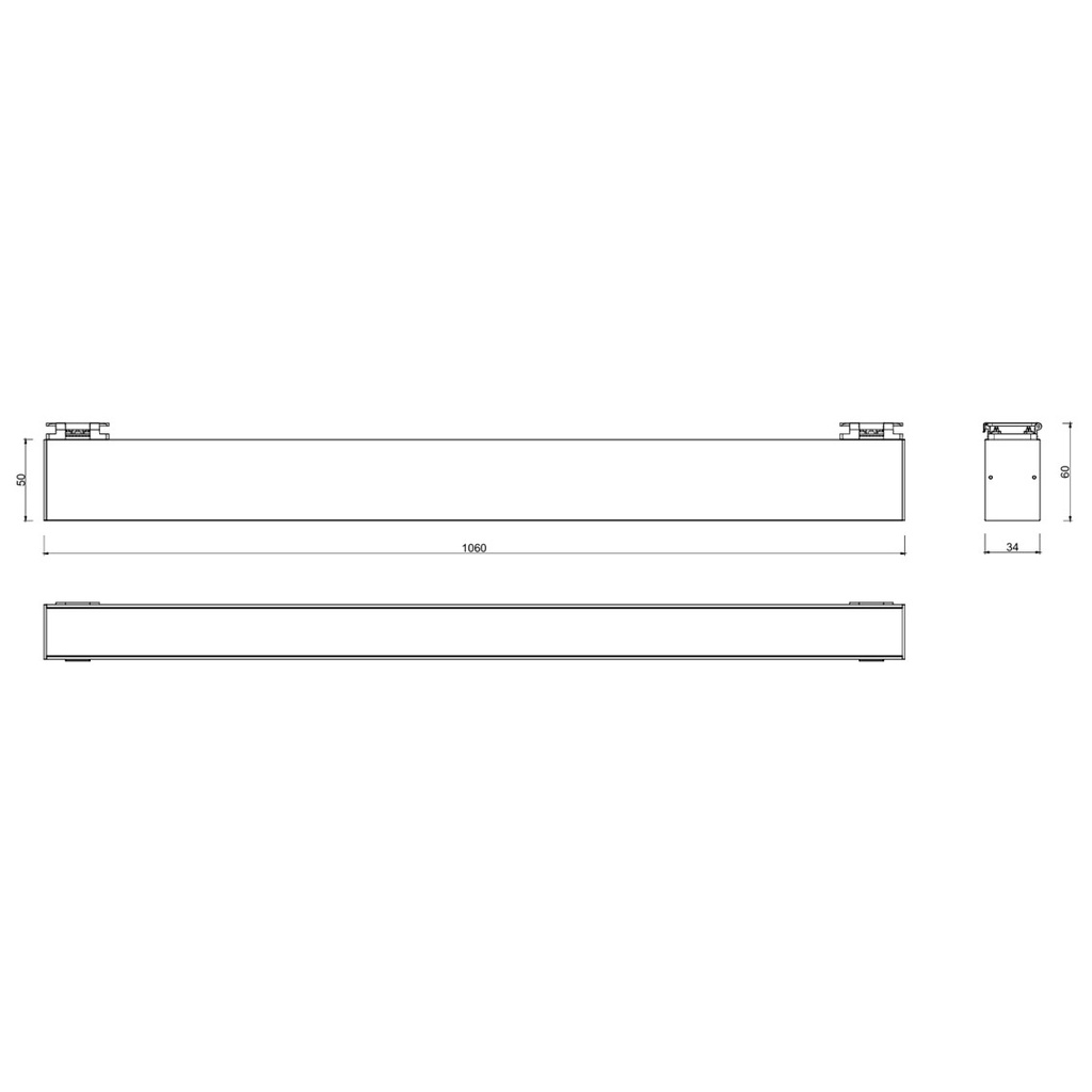 Flood 48 - Downlight Lineal para Sistema FlexTrack , 48W, 3000K, Ra>90 