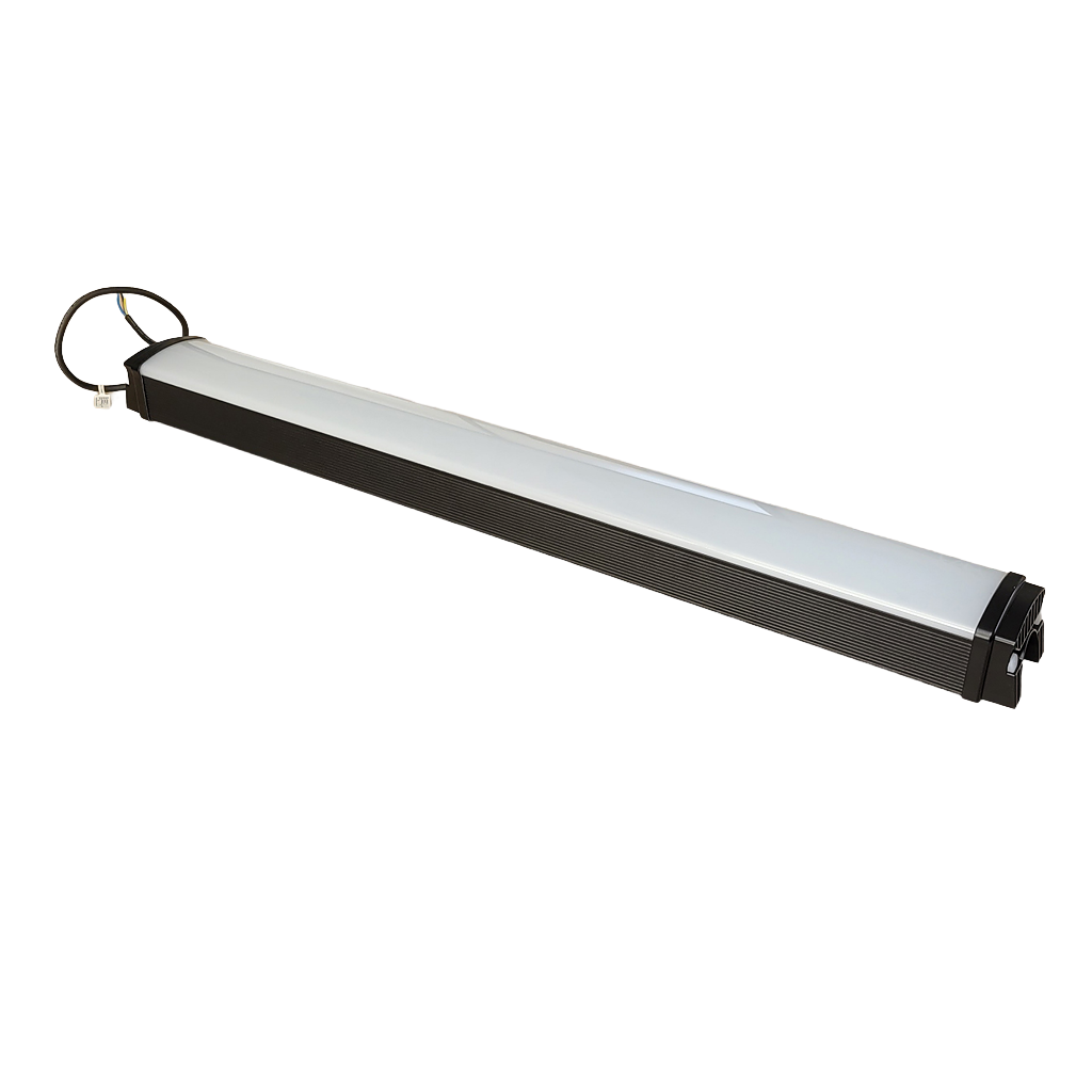 Ester 30 BK EM - Estanco LED IP65, 30W, 3900lm, 130lm/W con Kit de Emergencia 3h Autonomía
