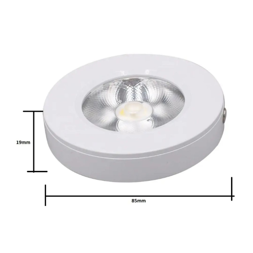 Sarah 5 - Luminaria Spot Sobrepuesta Ultra Delgada IP44, 5W, 450lm, 3000K