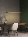 Zora- Luminaria Suspendida Lineal LED Decorativa 1500mm,18W, 3000K. LED Osram, Driver Eagle Rise