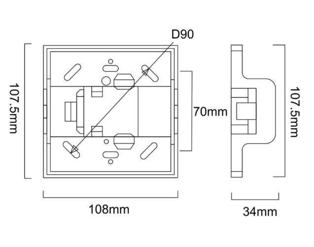 Conector de Alimentación Flotante para Riel Monofásico
