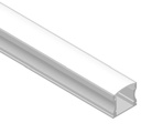 Perfil de Aluminio Rectangular 17x15mm Sobrepuesto para Cinta LED, 2m