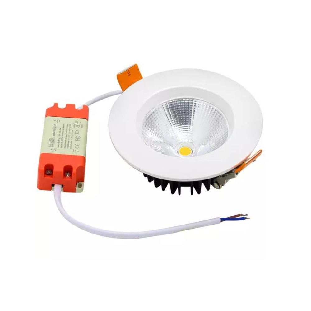 Vela 5 T - Luminaria LED Embutida en Cielo IP44, 5W, 450lm, 3000K