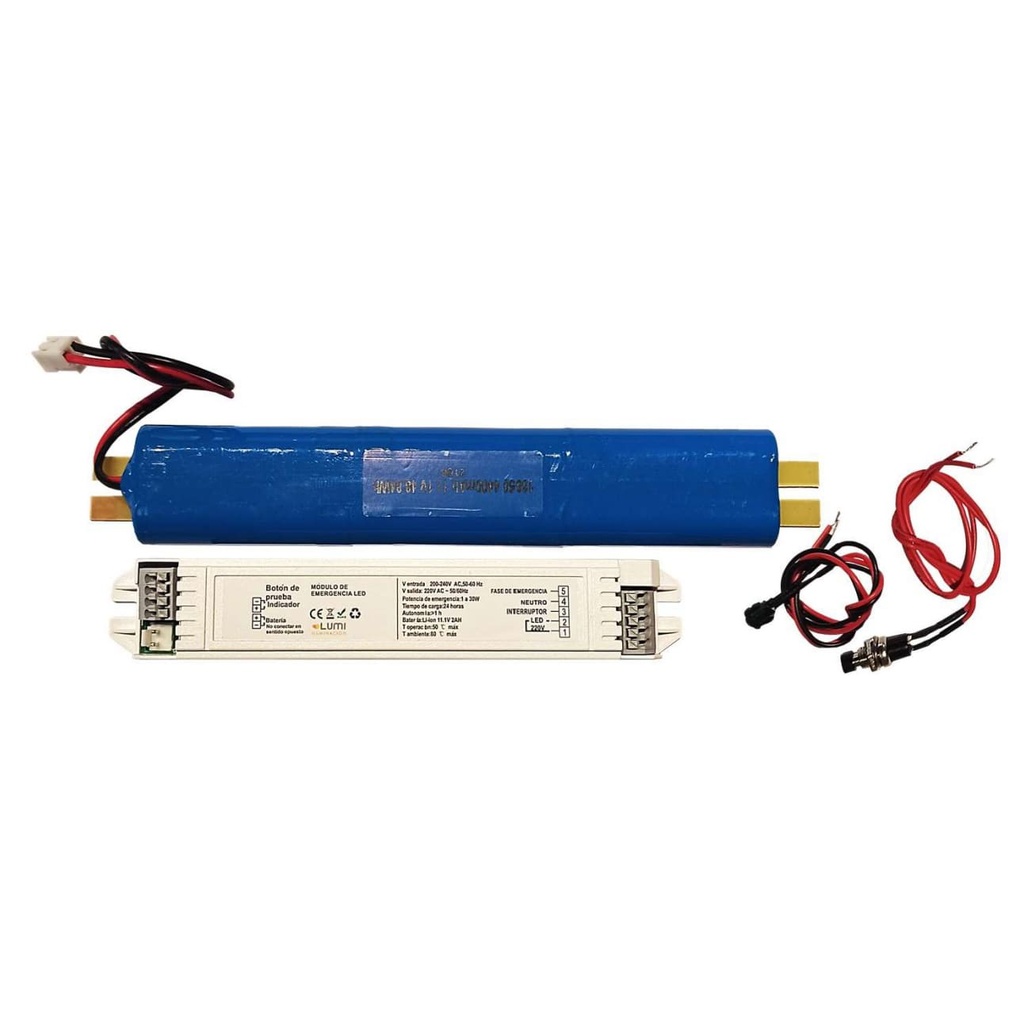 Kit de emergencia driver interno 30W Máx 2Ah