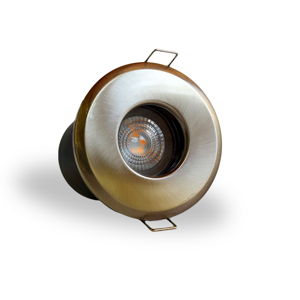 Batik - Downlight GU10 IP65 con bisel de Acero Inoxidable