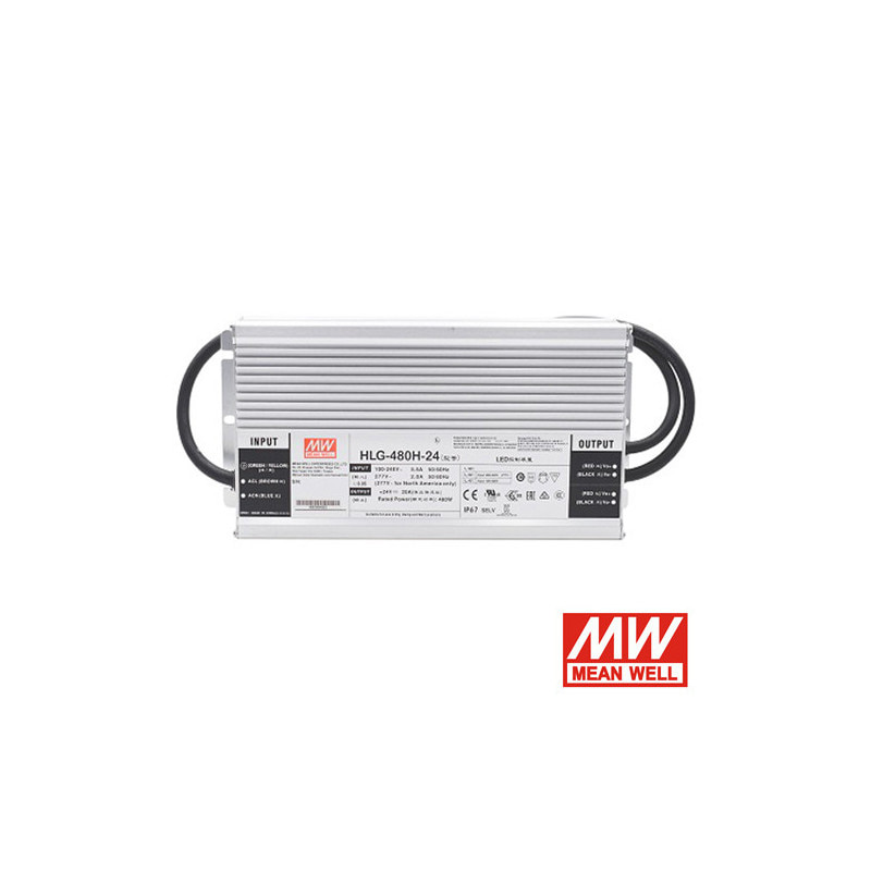 Driver Mean Well 24V 480W IP67 serie HLG