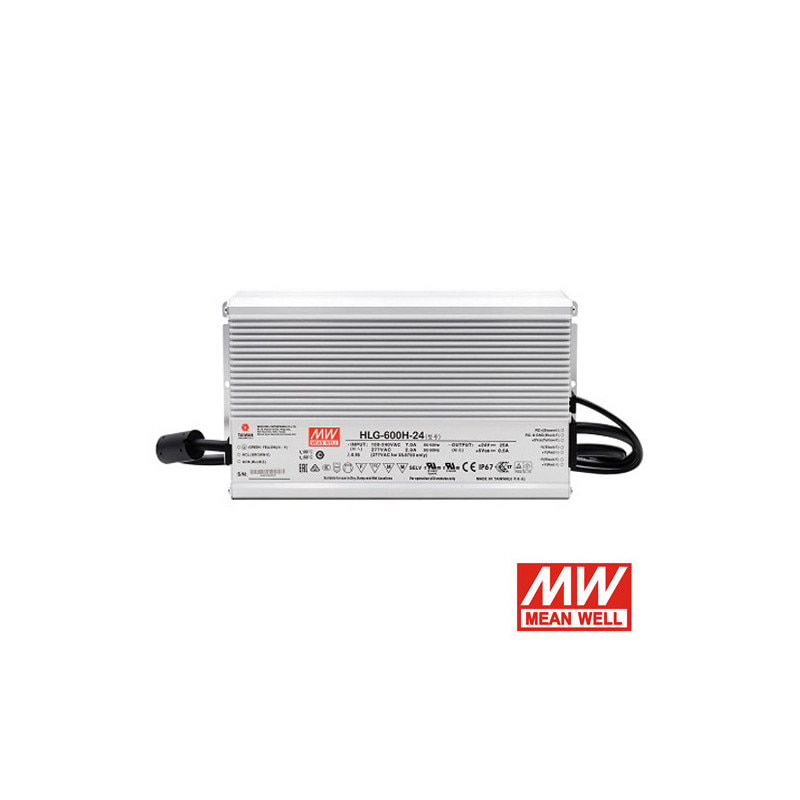 Driver Mean Well 24V 600W IP67 serie HLG