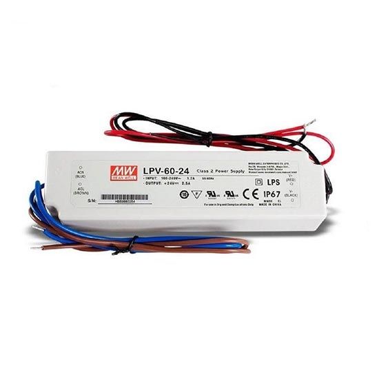 Driver Mean Well 24V 60W IP67 Serie LPV