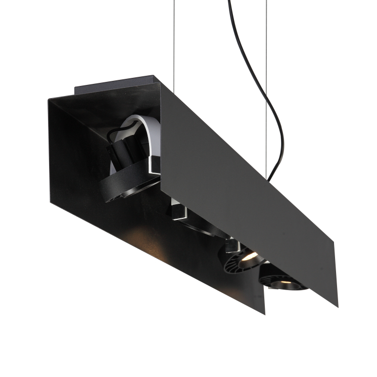 Mara 4 BK - Luminaria LED Suspendida Direccionable, 4x6W, Ra>80, 3000K, 1680 lm