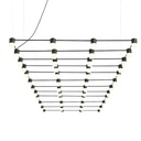 Networks 0310 - Luminaria LED Modular Suspendida. 44 puntos de luz de 1 W Suspendidos en una estructura de 252x78.5cm, 3000K