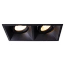 Jazz 2 BK - Downlight Negro Doble GU10 Antideslumbrante