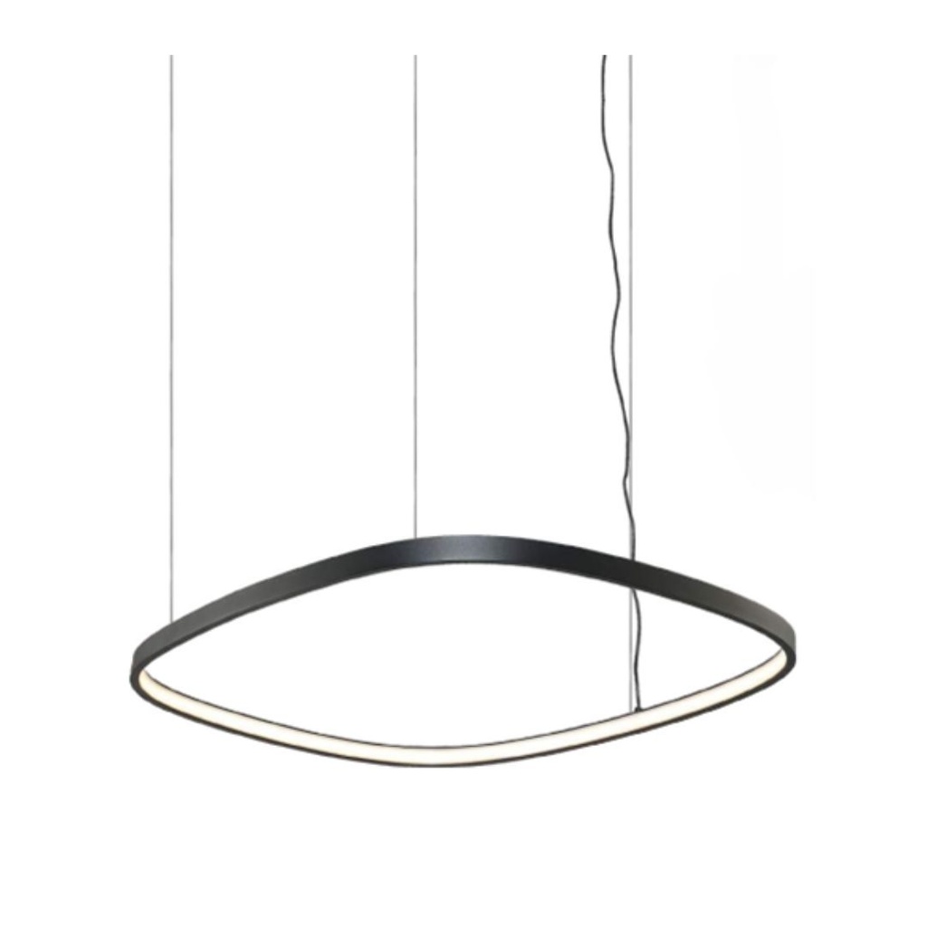 [LPL435-BK] Dalu M - Ovalo LED Suspendido 32W   (Negro)