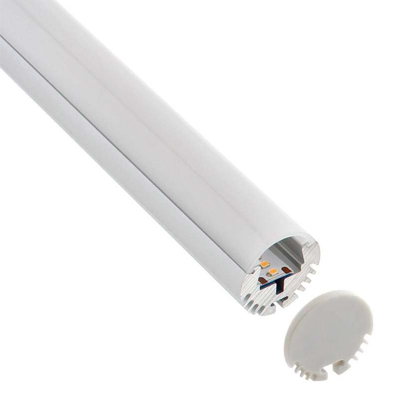 Perfil de Aluminio Circular para Cinta LED, 110cm