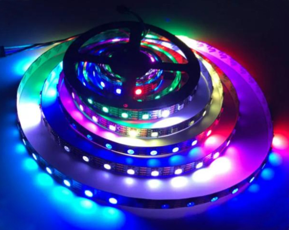 Cinta LED SMD RGB+3000K Digital, 24V DC, 60 LEDs/m, 10 px/m, 18W/m, rollo de 10m.