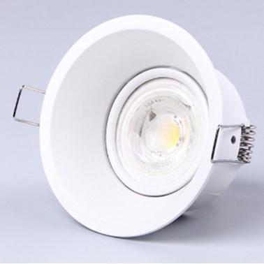Jack WT - Soporte GU10 Basculante Embutido Antideslumbrante Blanco 