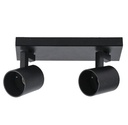 Canopus 2 BK - Luminaria Sobrepuesta Direccionable 2xGU10 Negra (No incluye ampolletas)
