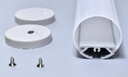 Perfil de Aluminio con Difusor Curvo para Cinta LED, 110cm 
