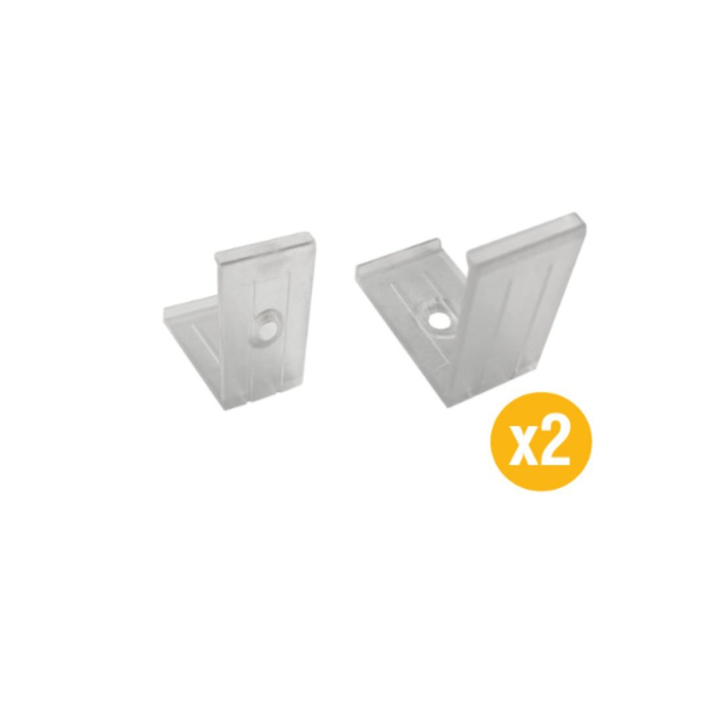 Kit 2 Clips de Fijación para Perfil A1616
