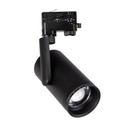 Carla10 BK - Luminaria LED para Riel Monofásico con Haz Ajustable 15 a 55°, 12W, 1200lm, 3000K, Ra>90 