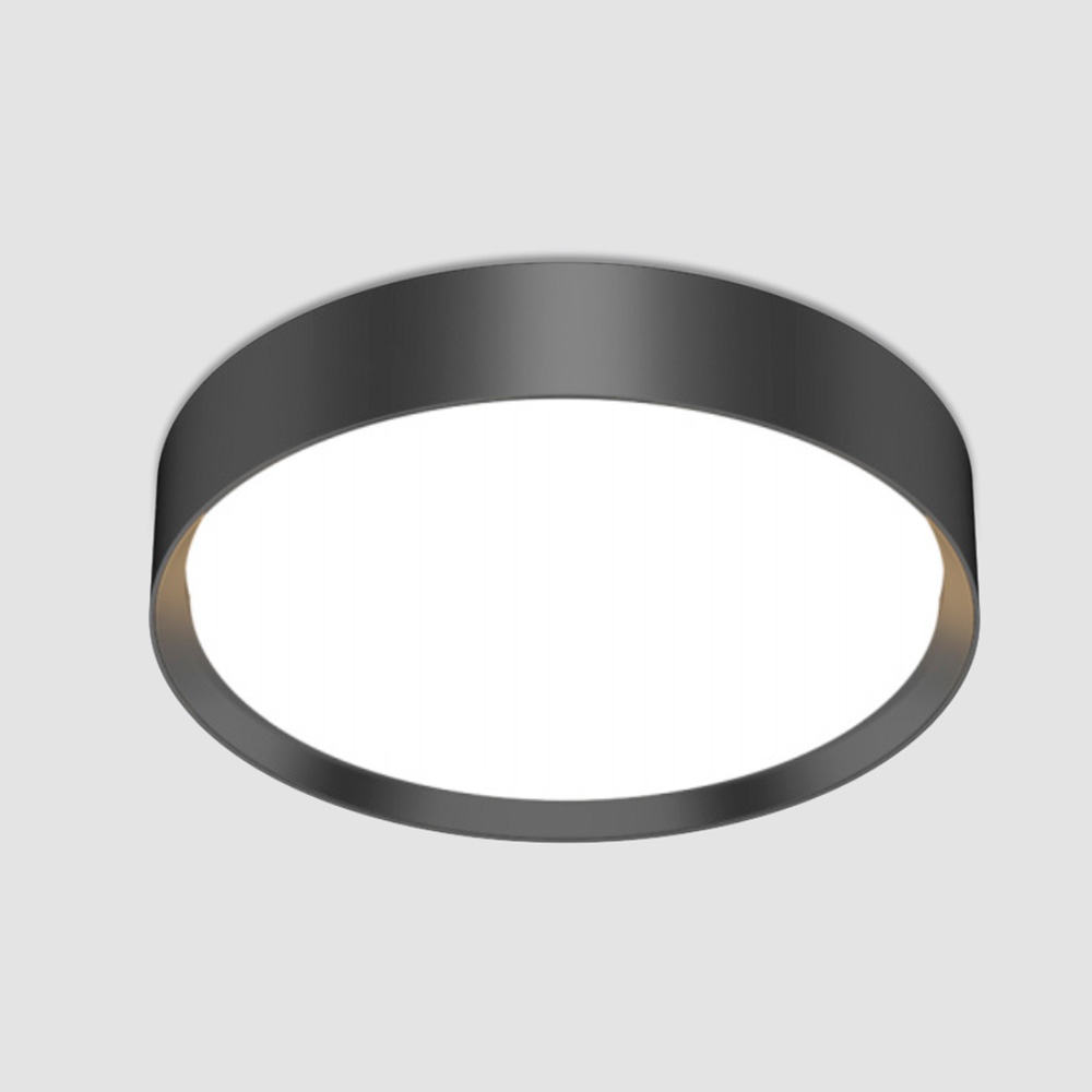 Strada 30 BK - Panel LED Slim Sobrepuesto, 24W, 1700lm, 3000K, Ø301mm, IP44