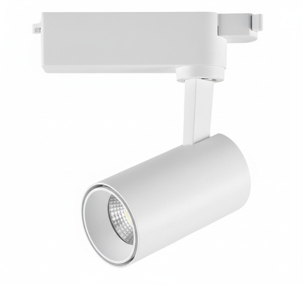 Carina 10 WT - Luminaria LED para Riel Monofásico, 10W, 1000lm, 3000K, Ra>90, Driver Eaglerise