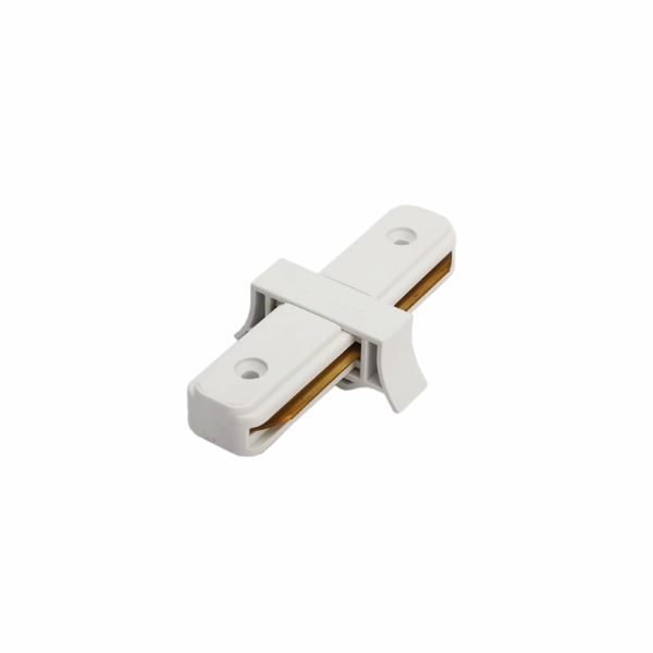 Conector monofasico 180 grados  blanco