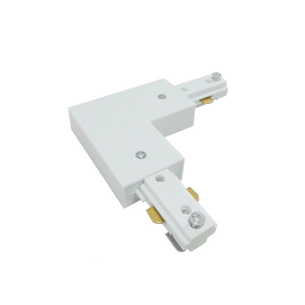 Conector monofasico 90 grados  blanco