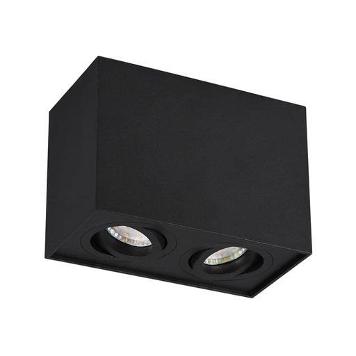 [ISC509902] Cube 2 BK - Luminaria Sobrepuesta para 2 lámapras GU10