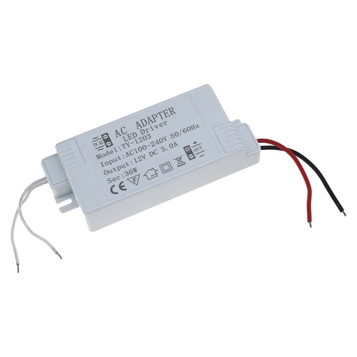 [D03612] Driver 12V, 36W para cinta LED